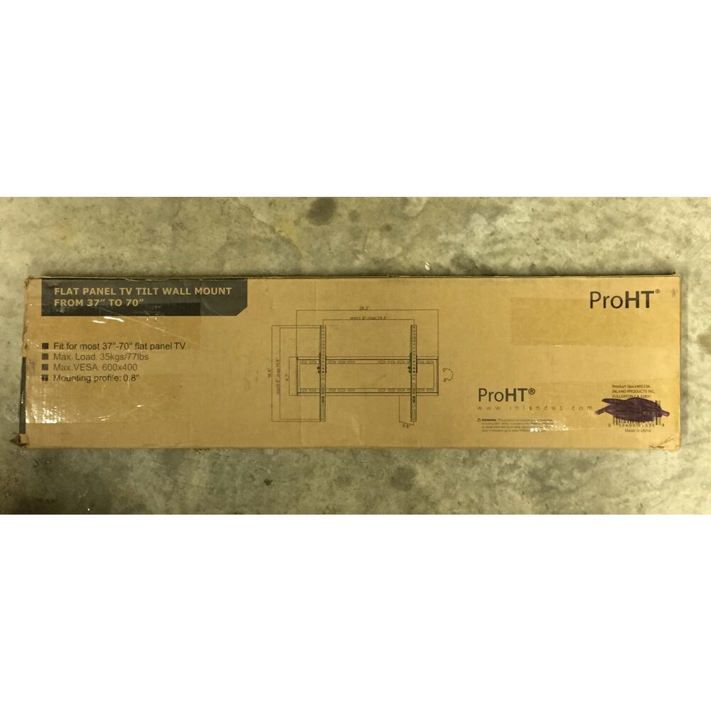 ProHT Inland Flat Panel TV Tilt Wall Mount from 37"-70"